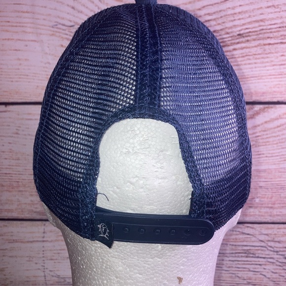 Mens EUC Southern Tide Texas Patch Performance Trucker Hat Seven Seas Blue - Picture 4 of 7